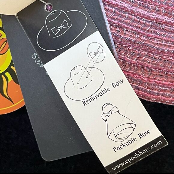 Angela & William New York Pink Straw Hat with 50 UPF Packable & Crushable - Picture 8 of 10